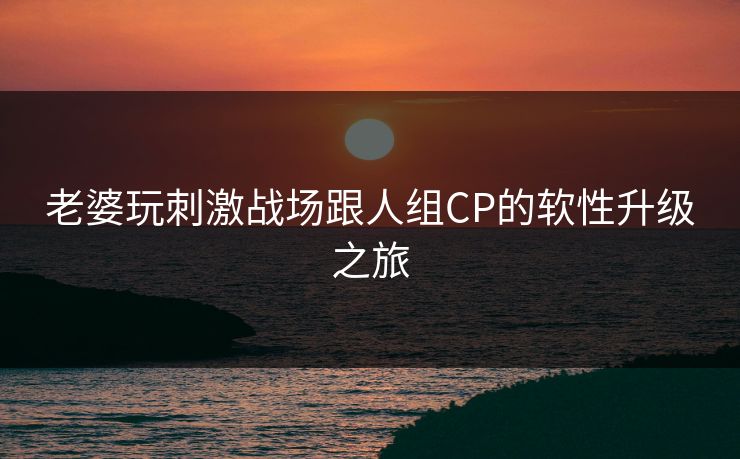 老婆玩刺激战场跟人组CP的软性升级之旅